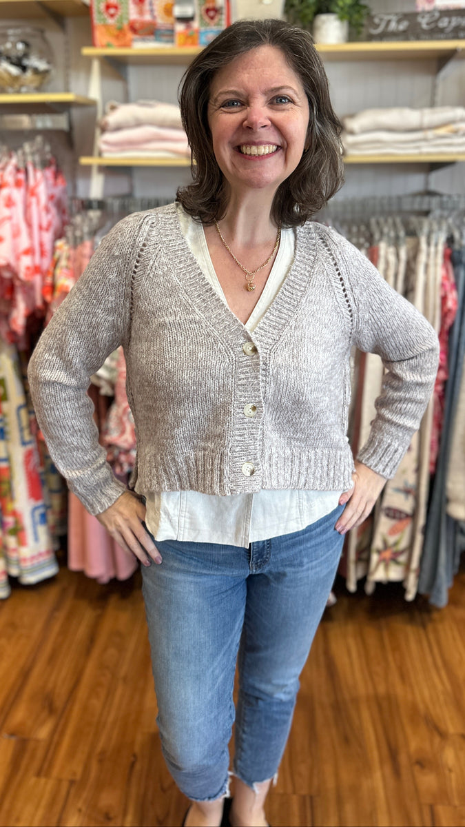 Sylvan Marled Cardigan | Wooden Ships Mohair Wool | Sundance Clothing