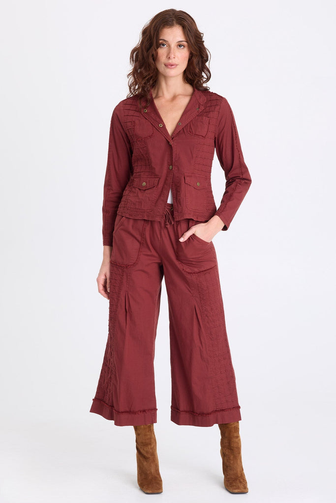 25-26 MRS CHOPPED CARROT PANTS 赤　L 新品 Nicolene Crop Pant | Women's Wide Leg Pintuck Crop Pants – XCVI