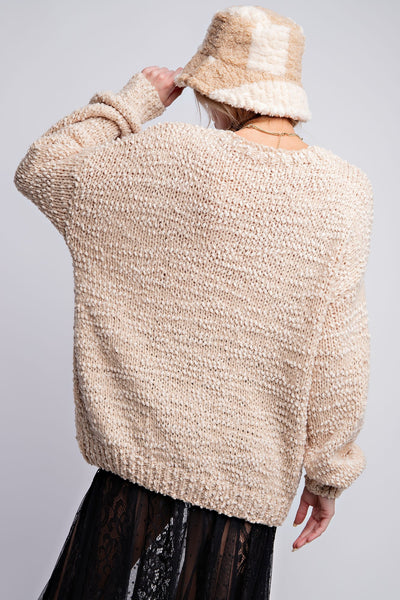 Loose Fit Solid Sweater