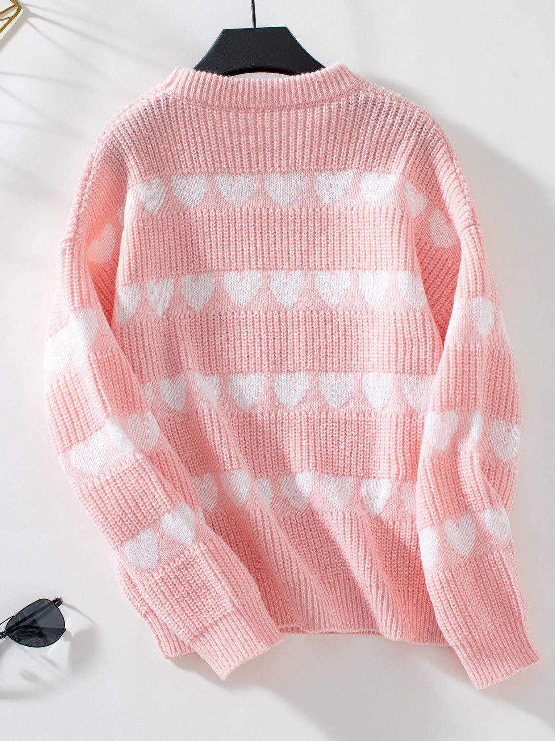 Heart Stripe Sweater