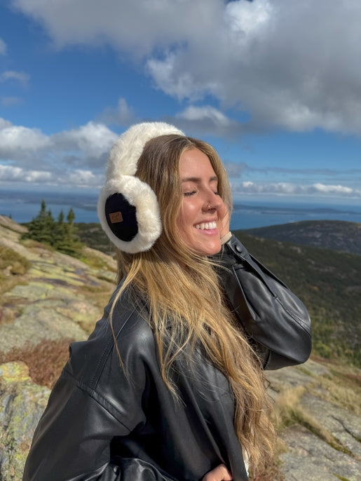 Suede & Faux Fur Earmuffs