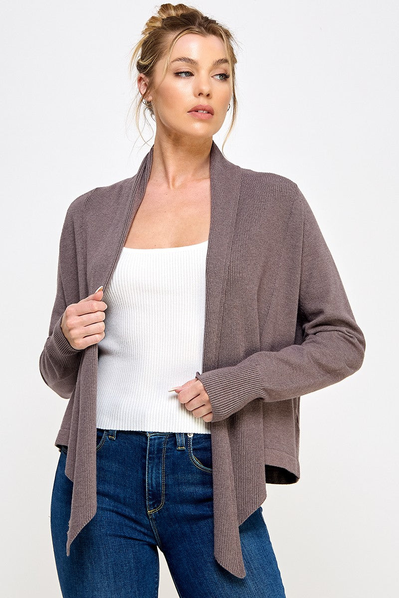 Fine Gauge Wrap Sweater