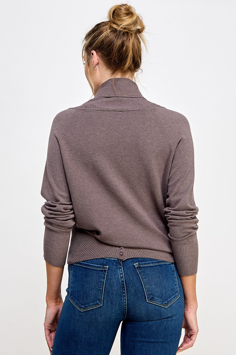 Fine Gauge Wrap Sweater