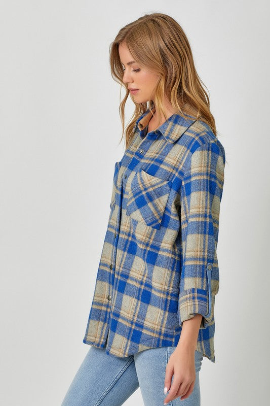 Plaid Shirt Jacket