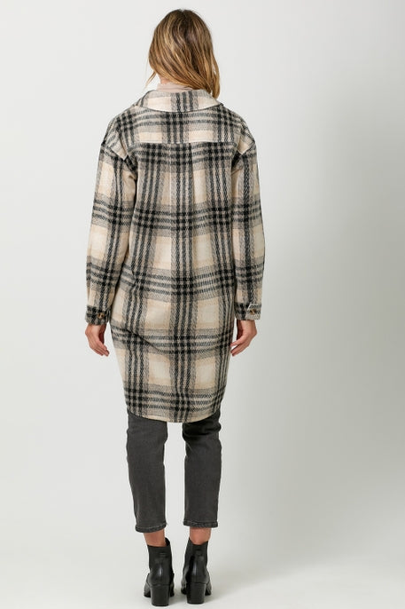 Plaid Long Jacket