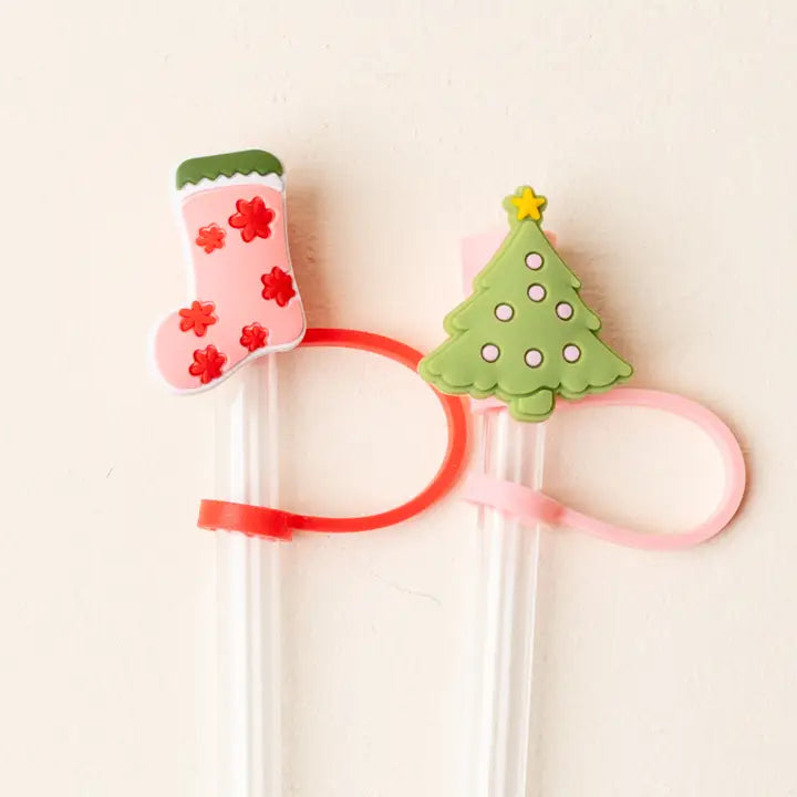 Straw Topper Set-Holiday