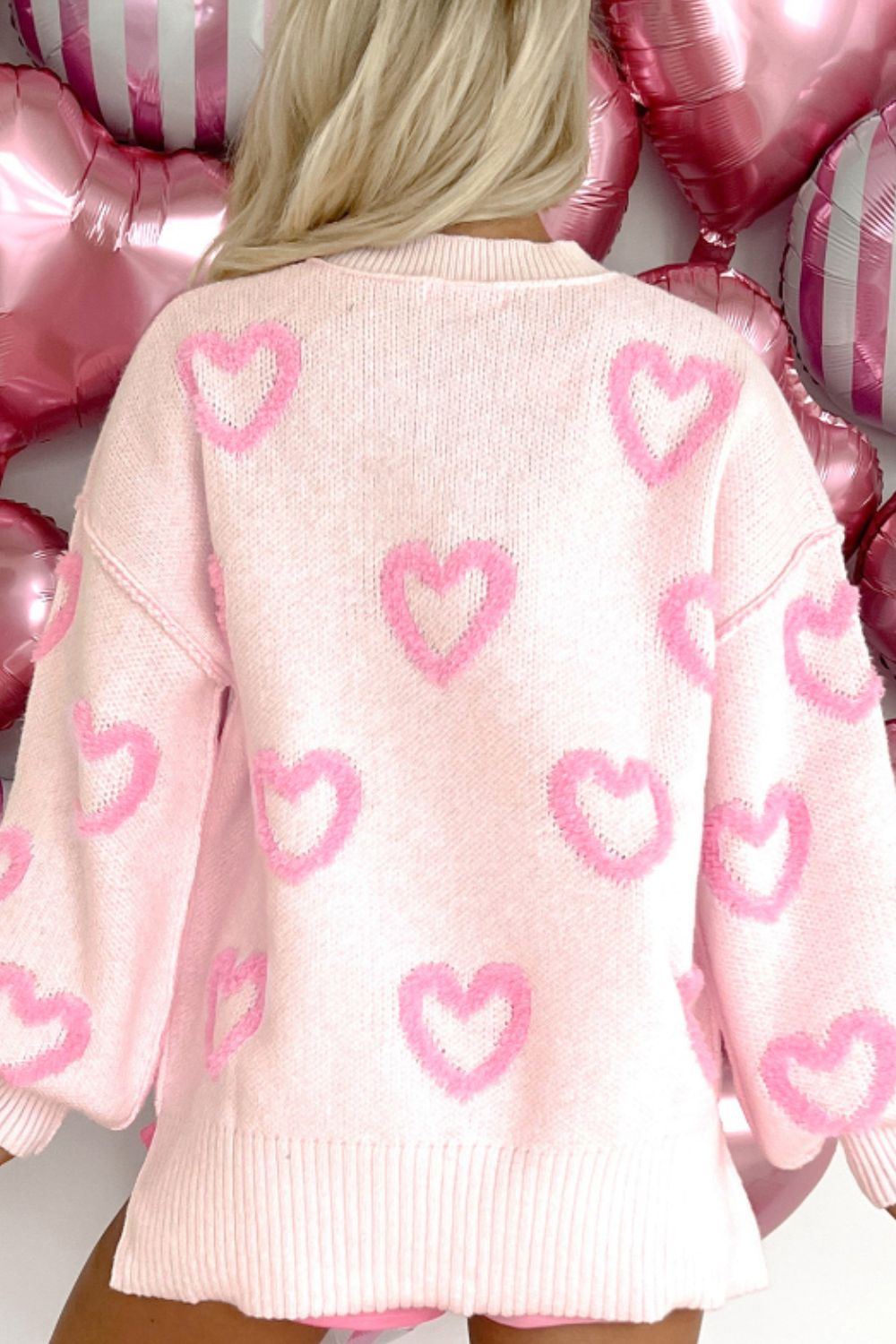 Heart Print Sweater