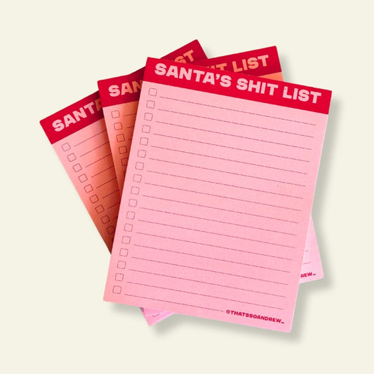 Santa's Shit List Notepad