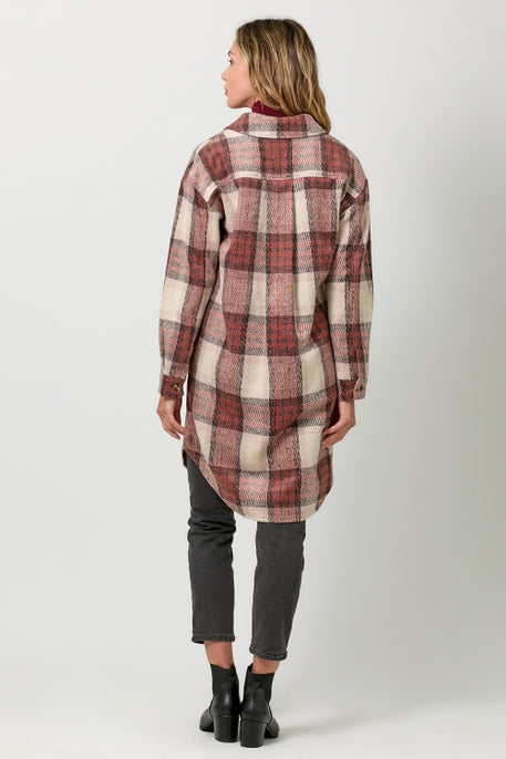 Plaid Long Jacket