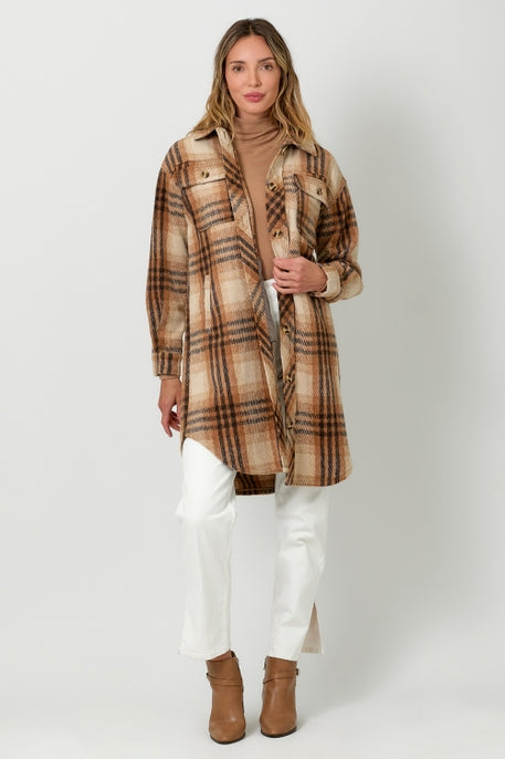 Plaid Long Jacket