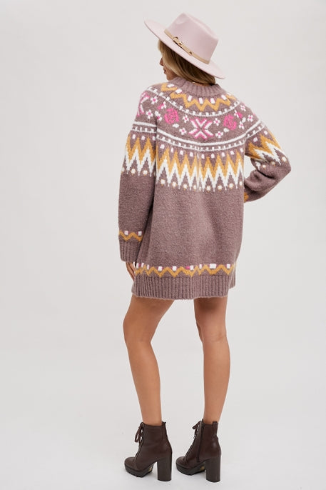 Fair Isle Sweater Dress