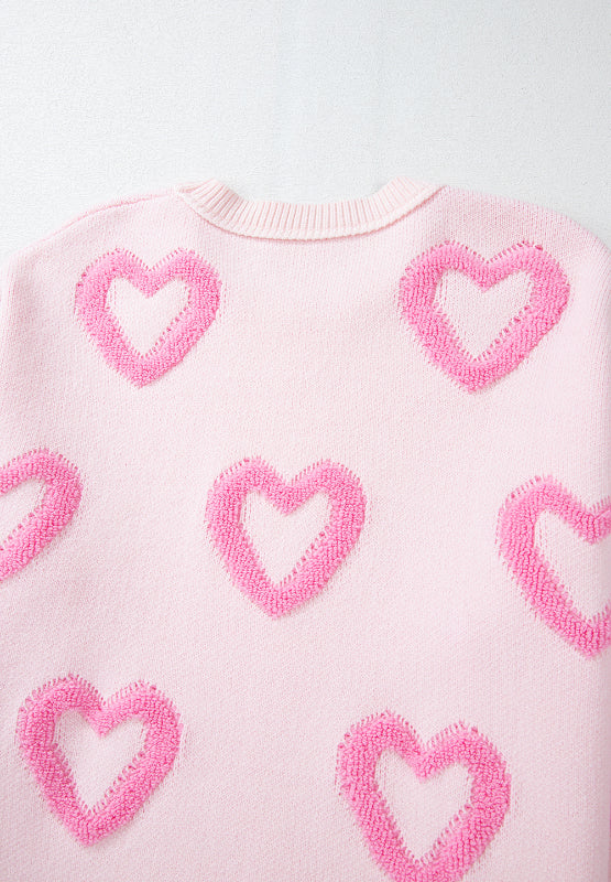 Heart Print Sweater