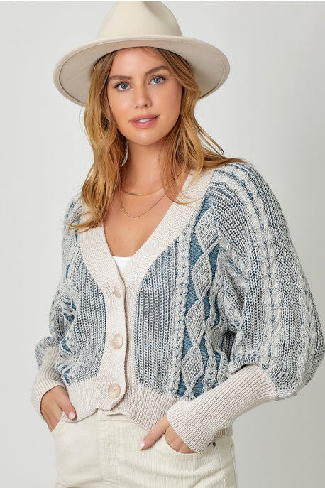 Mixed Weave Cardigan