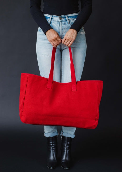 Red Ski Tote