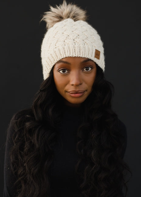 Knit Pom Hat