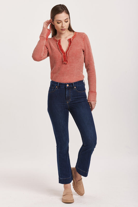 Jeanne High Rise Wide Hem Jeans