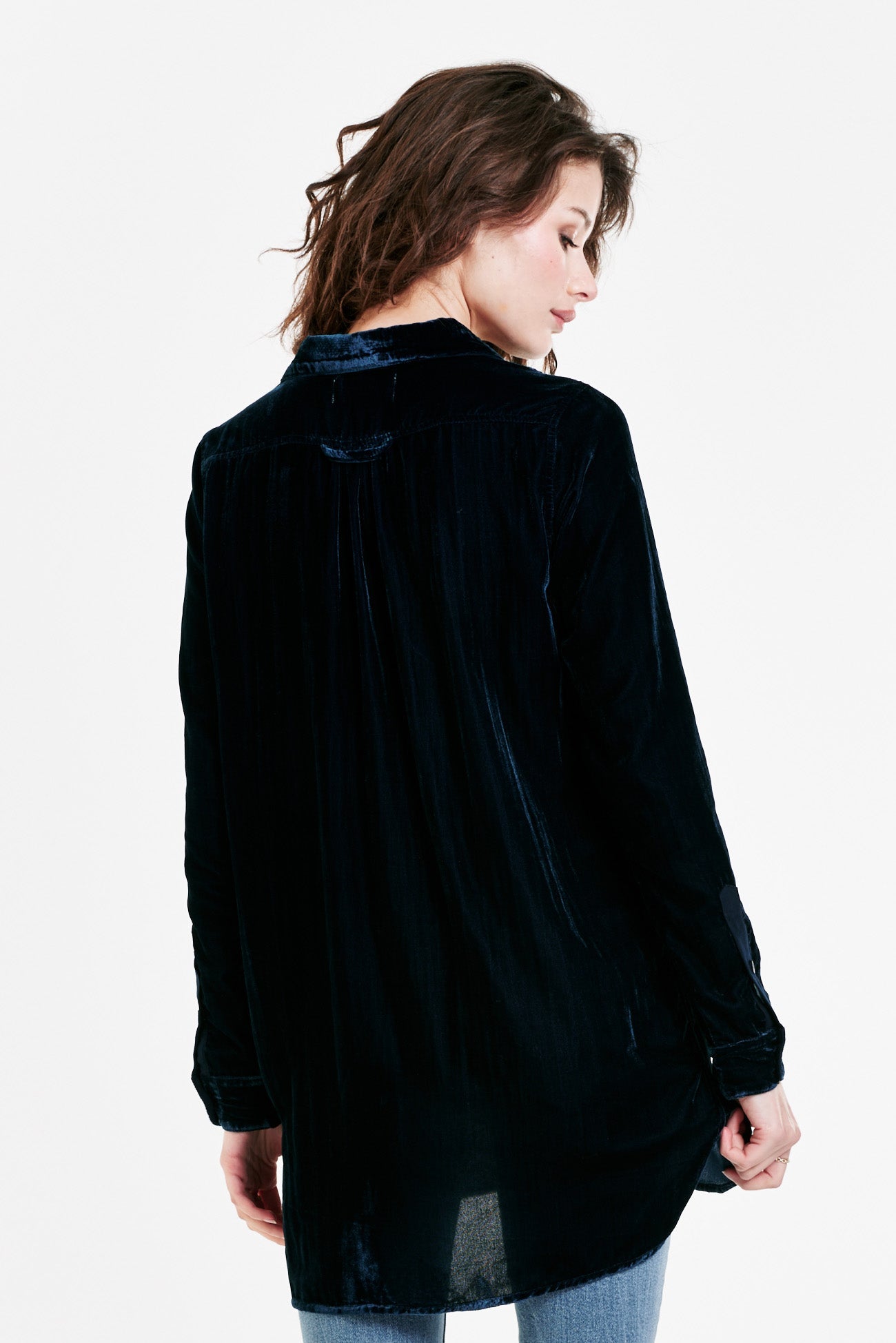 Hazel Velvet Tunic Shirt