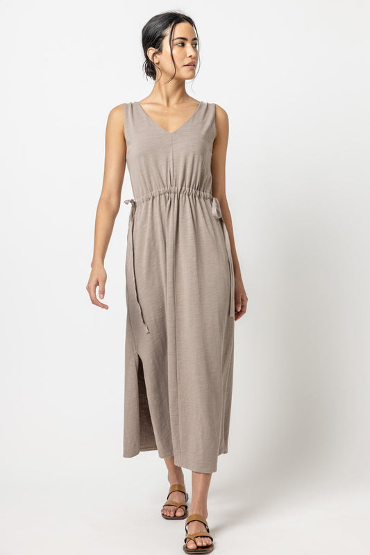 Drawstring Maxi Dress