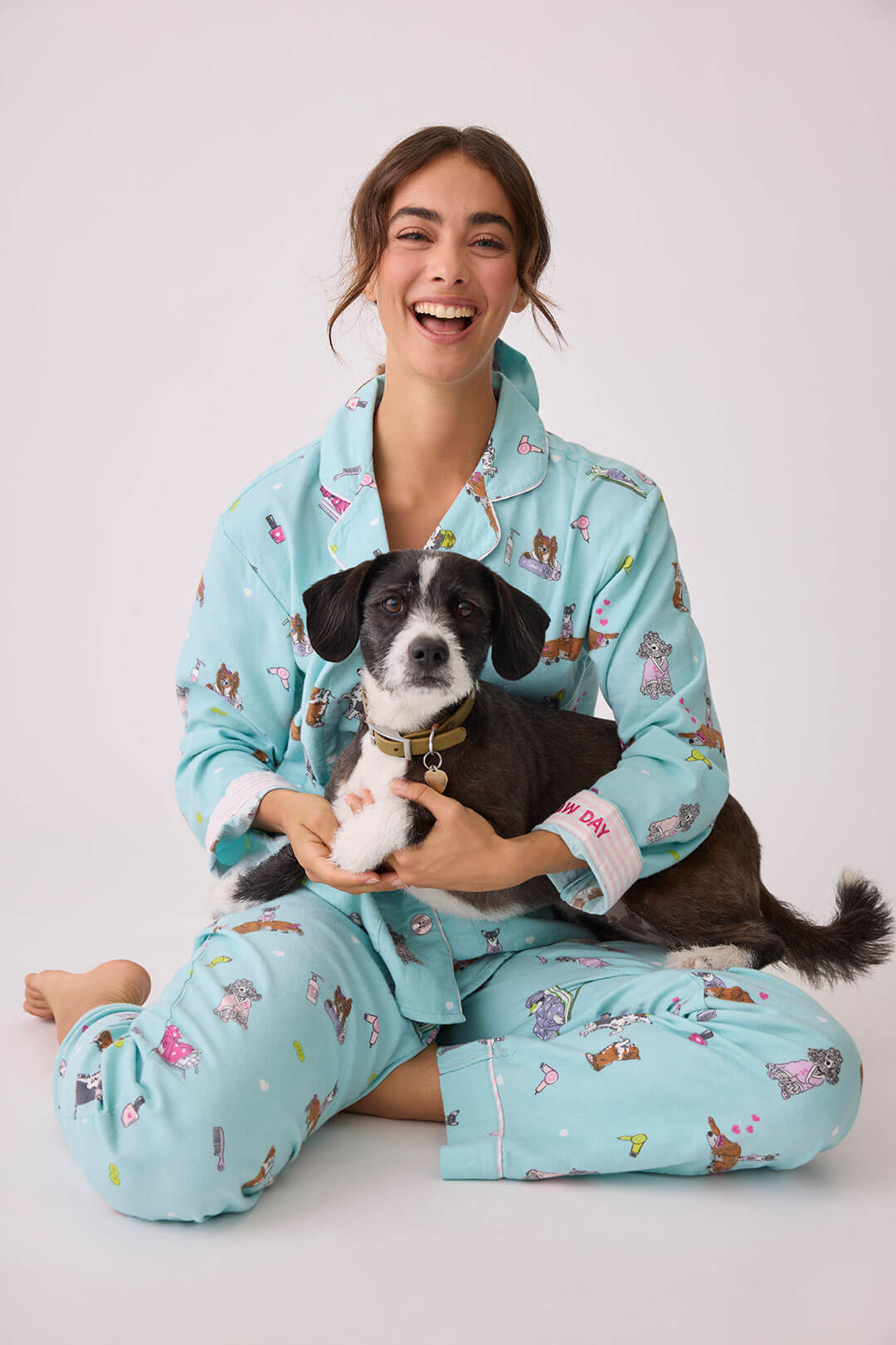 Spaw Day Flannel PJ Set