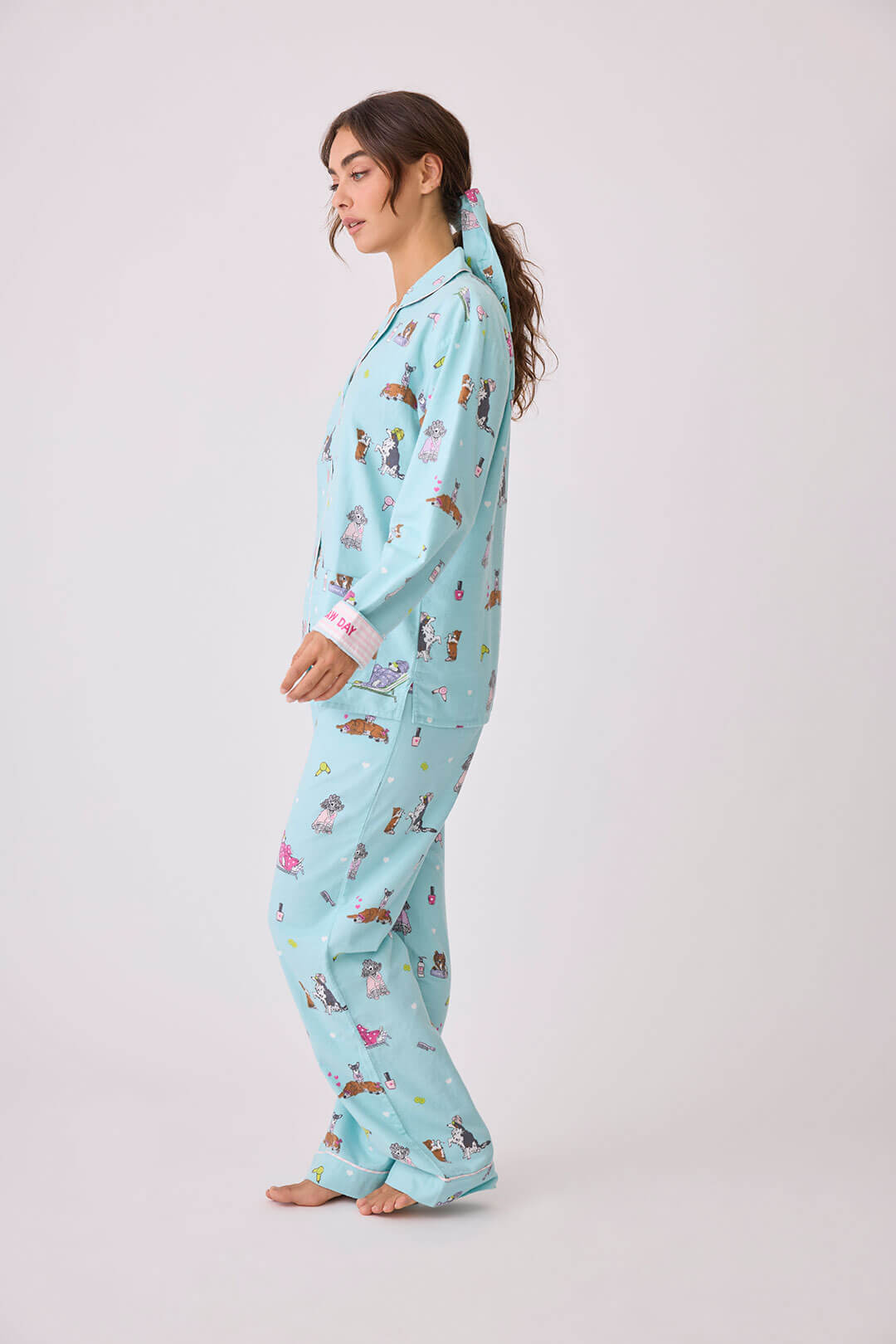 Spaw Day Flannel PJ Set