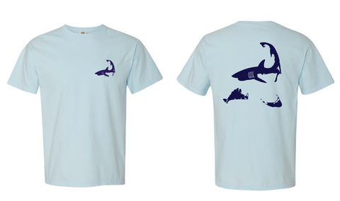Shark & Islands T Shirt Chambray