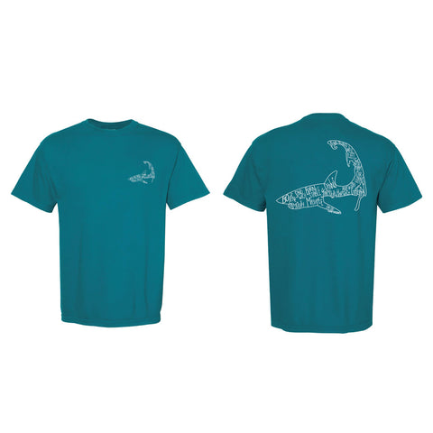 Cape Cod Towns T Shirt Topaz Blue
