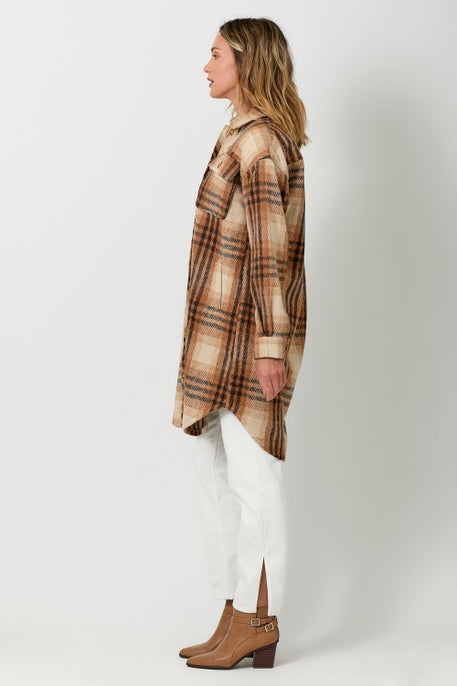 Plaid Long Jacket