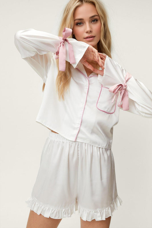 Adorable Bow PJ Set