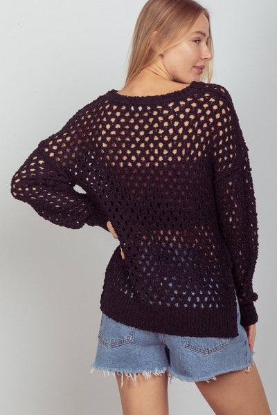 VERY J Knit Sweater Cover Up