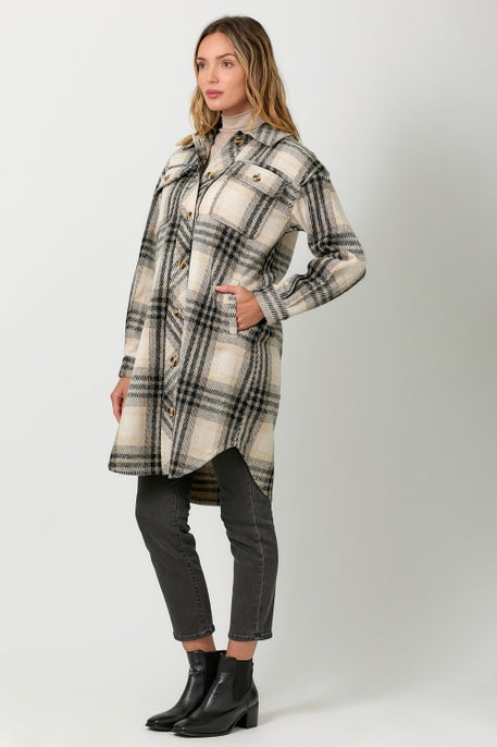 Plaid Long Jacket