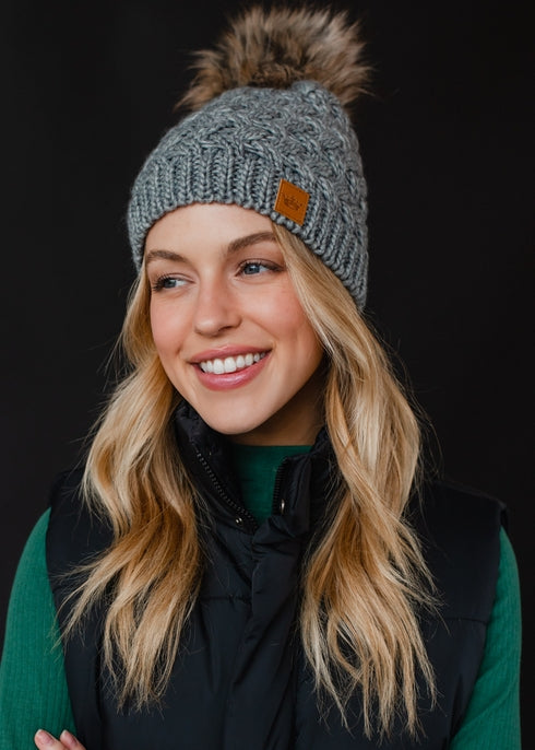 Knit Pom Hat