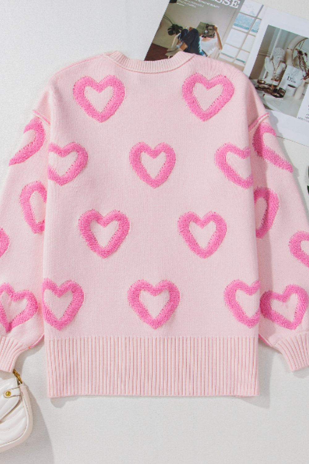 Heart Print Sweater