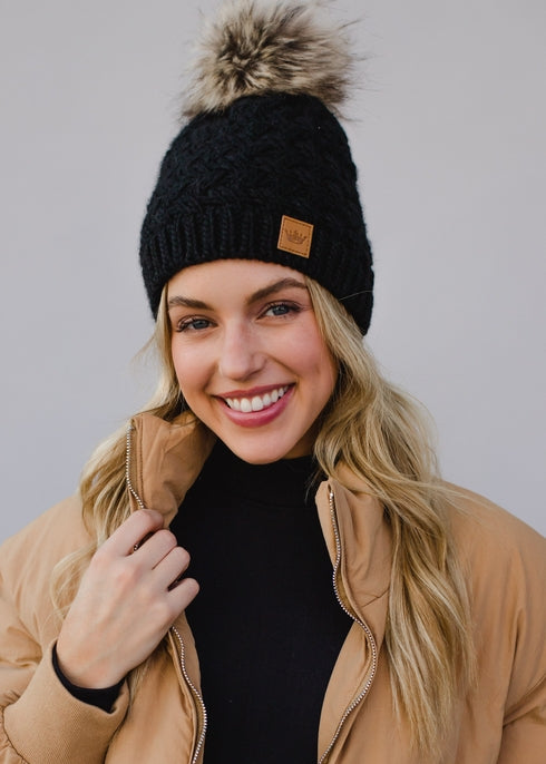 Knit Pom Hat