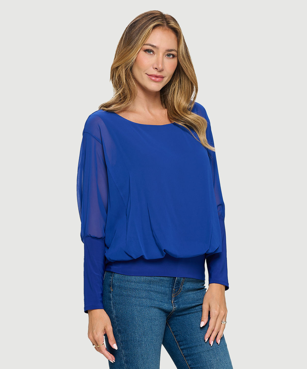 Chiffon Dolman Top