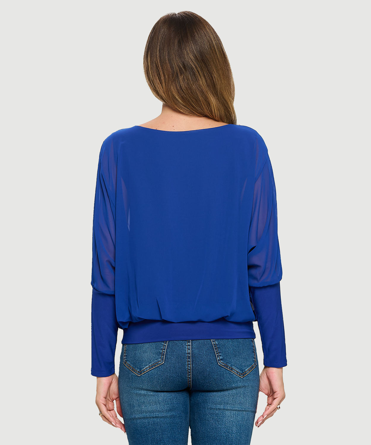 Chiffon Dolman Top