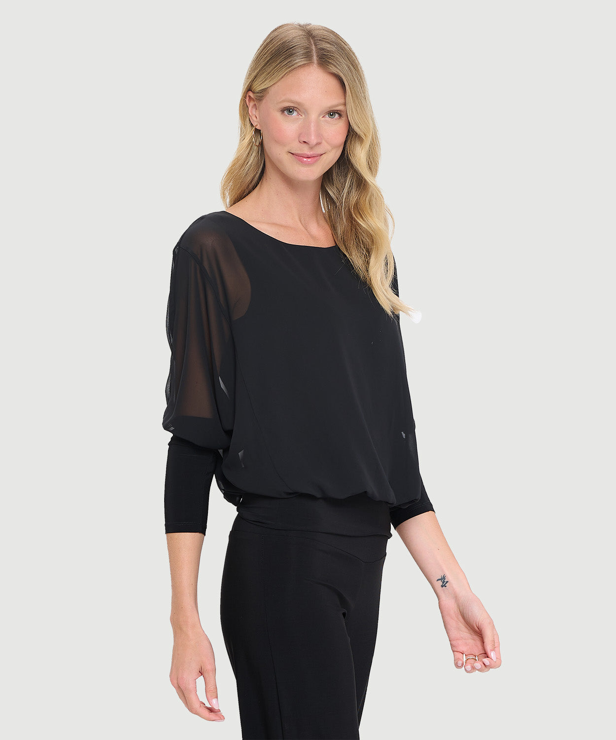 Chiffon Dolman Top