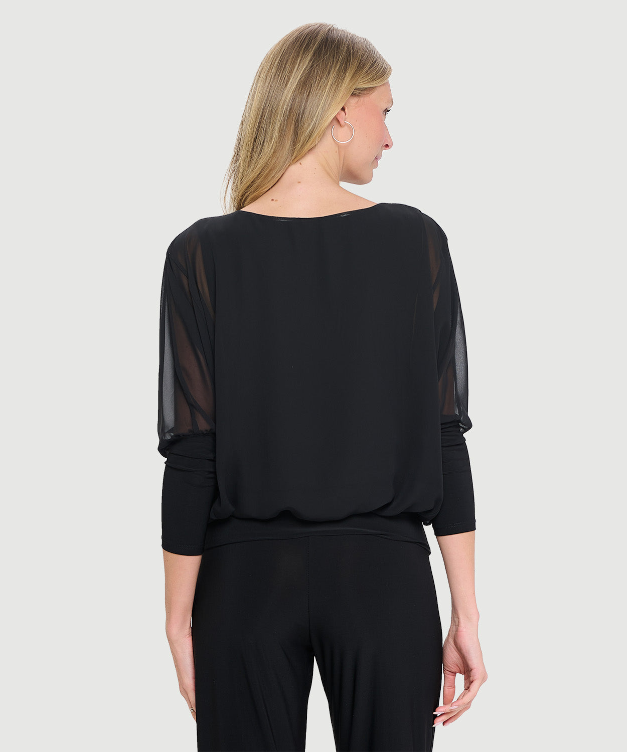 Chiffon Dolman Top