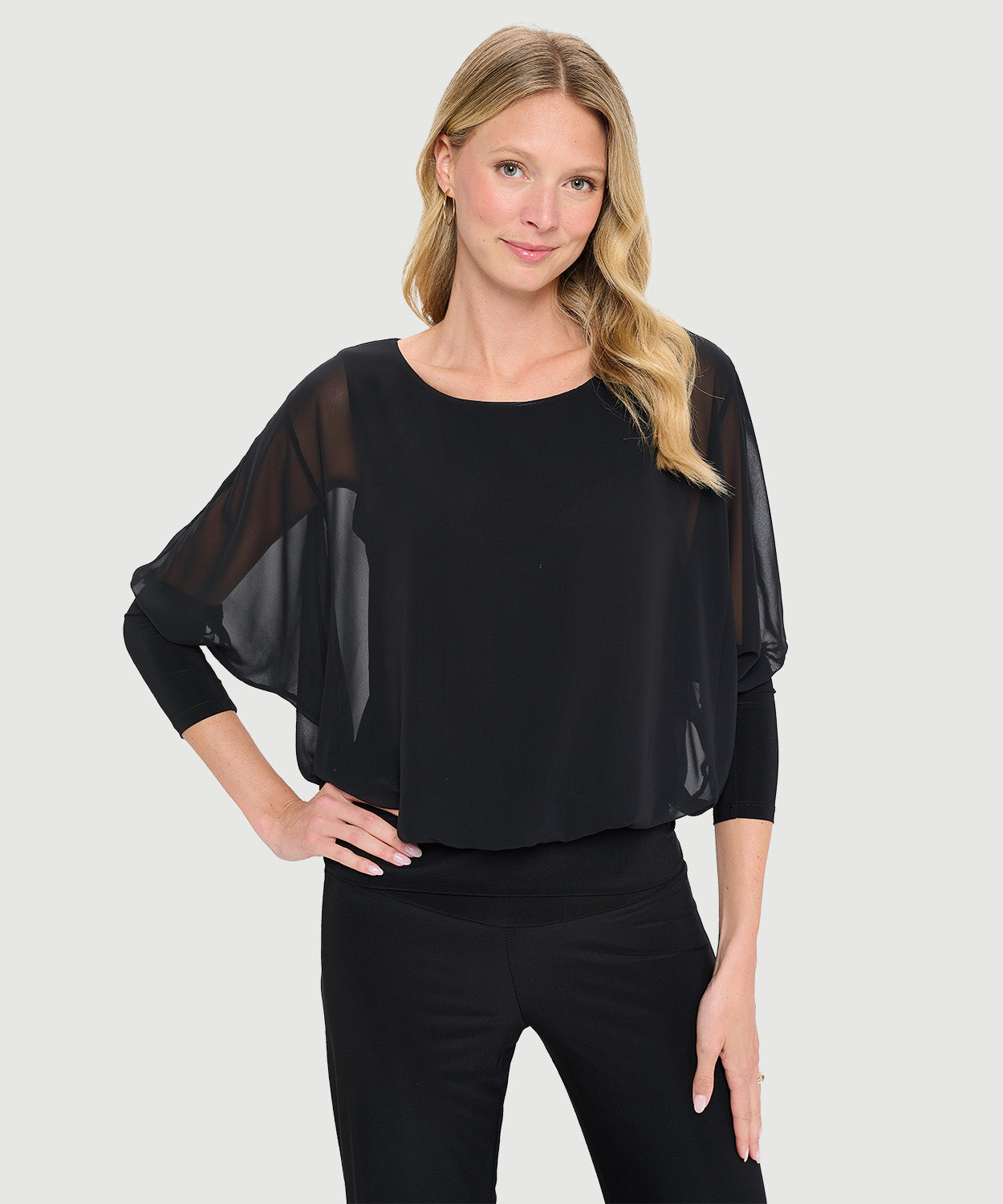 Chiffon Dolman Top