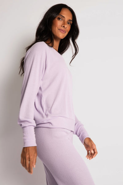 Textured Essential L/S Lounge Top