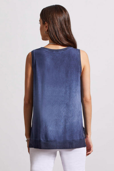 HIGH LOW TANK TOP W/ SPECIAL WASH EFFECT