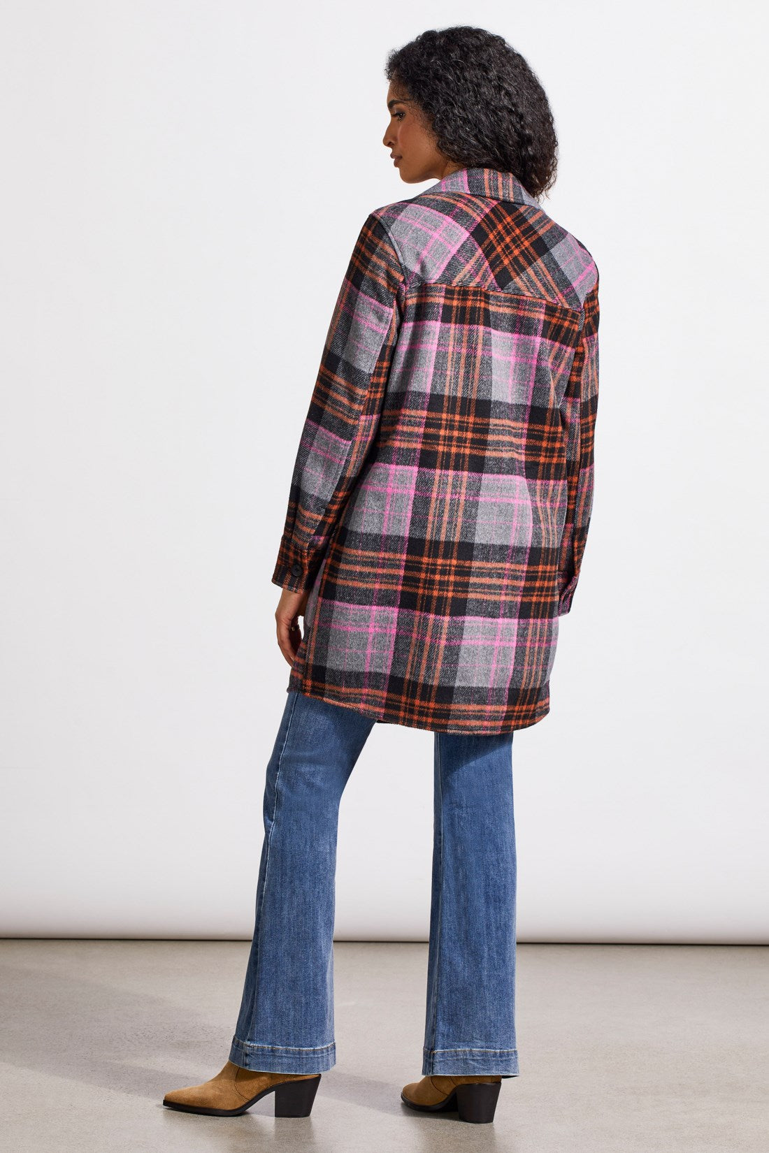 Long Plaid Shacket