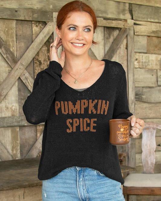 Pumpkin Spice V Neck