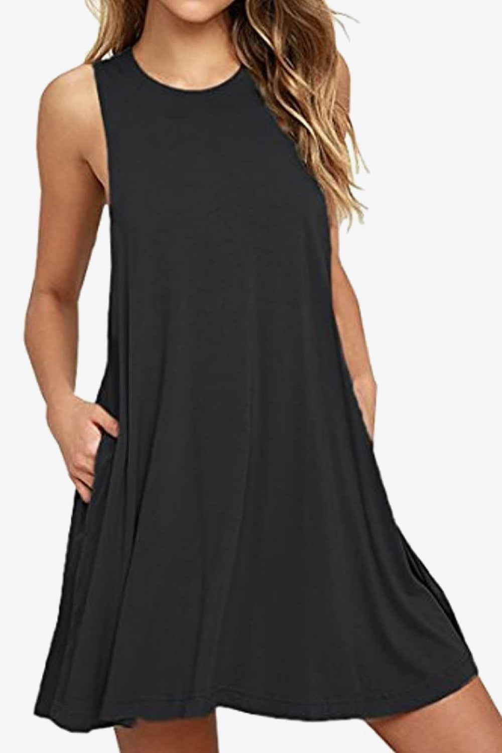 Sleeveless Dress with Pockets