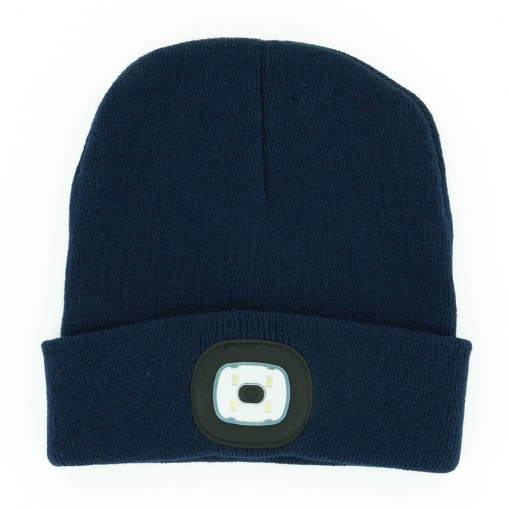 LED Light Up Winter Beanie Hat with USB Rechargeable Headlamp Hands-Free LED Lighting Products - Panther Vision – Panther  main image 4